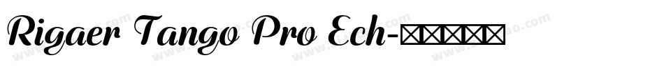Rigaer Tango Pro Ech字体转换